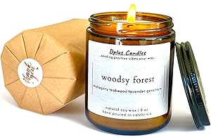 Mahogany Teakwood Scented Candles - Premium Quality Soy Candles