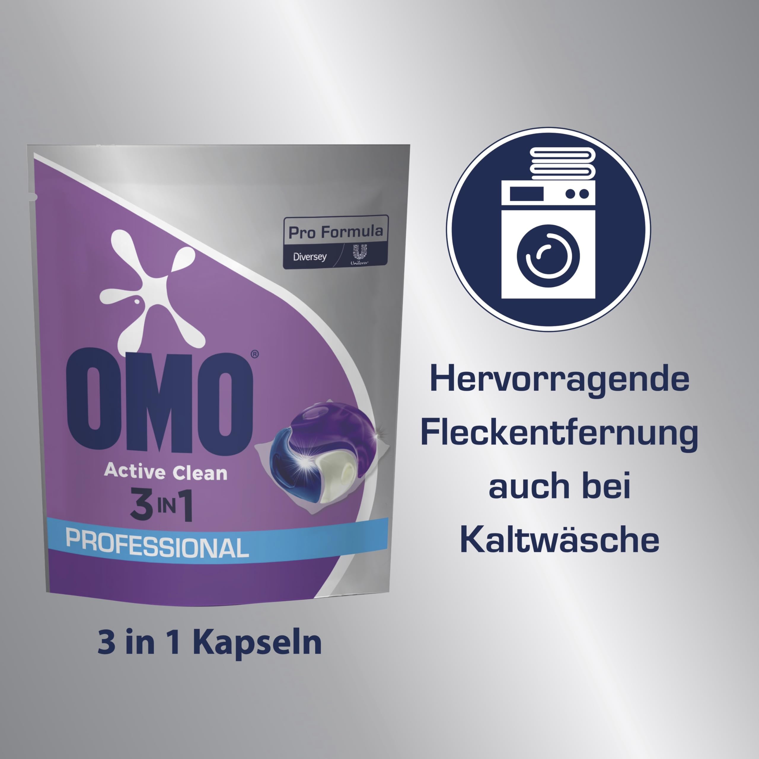 Omo Professional Active Clean 3 in 1 capsule – 4 x 80 pezzi.