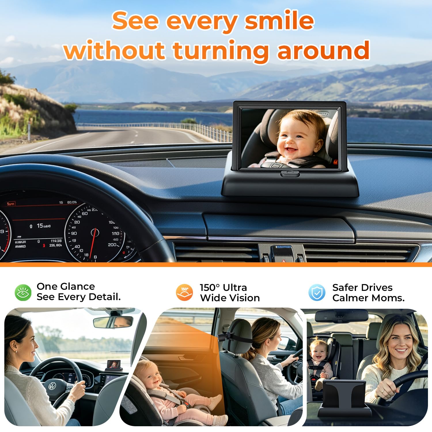 Itomoro Baby Car Camera, Easy Install, 1080p Clear View, Reliable Design — Amazon image 2
