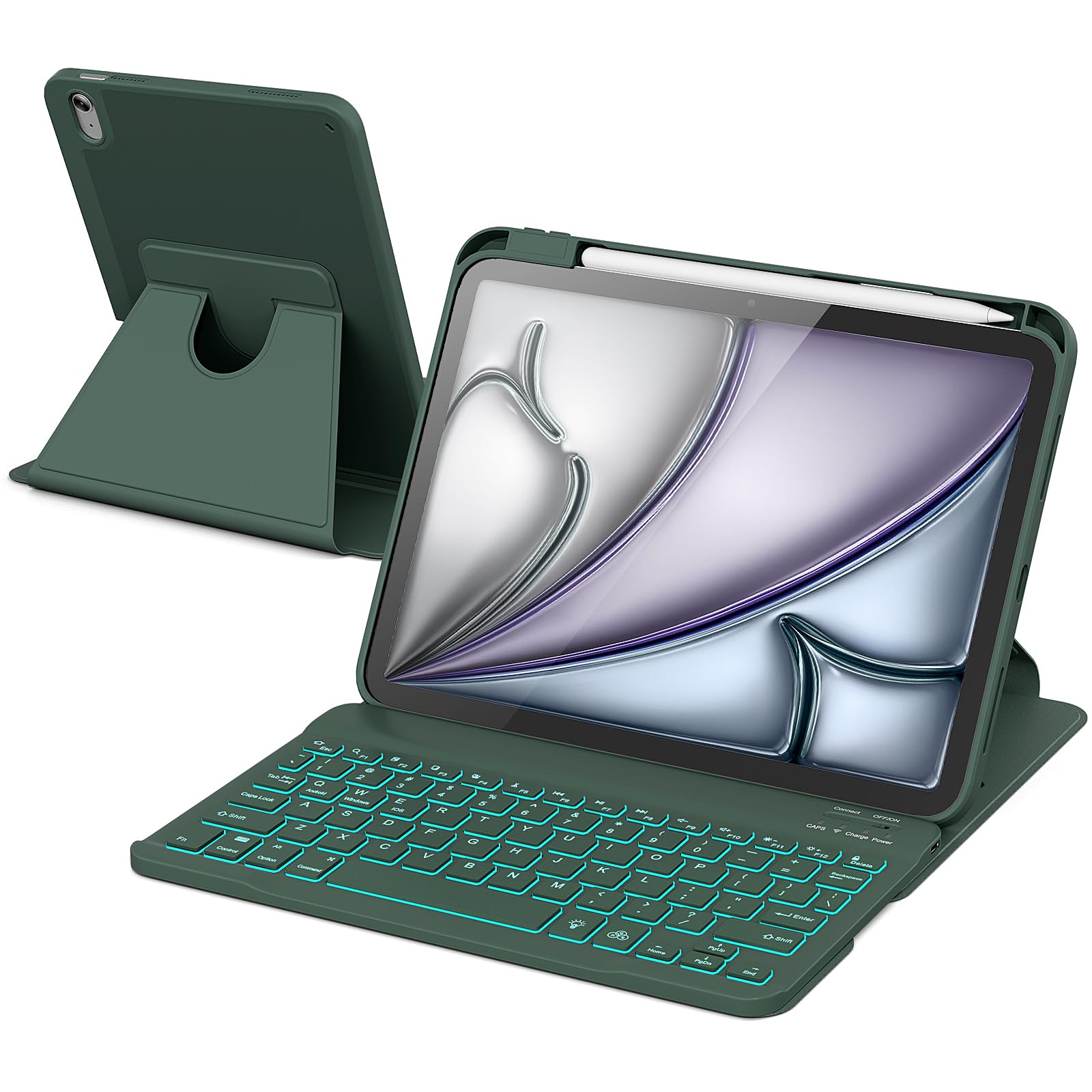 RAYMCRAFT for iPad Air 11-inch Case with Keyboard M4/M3/M2 (2026/2025/2024)