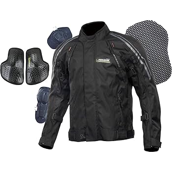 銀　コミネライディングジャケット【セット】XLブラック 銀 コミネライディングジャケット【セット】XLブラック バイク