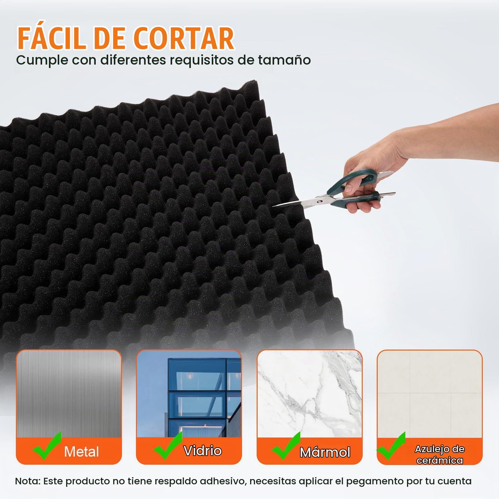 VEVOR Paneles de Espuma Acústica 1200 x 600 x 50 mm, Paneles de Pared Insonorizados con Diseño de Huevo, Paneles Absorbentes de Sonido para Paredes y Techos de Estudio, 4 uds