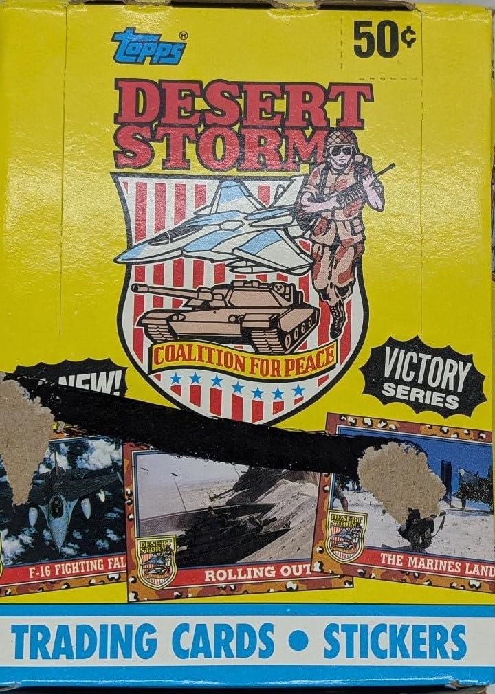 Topps Desert Storm Coalition for Peace Trading Cards Box - 36 Count (288 Pieces) Thumbnail
