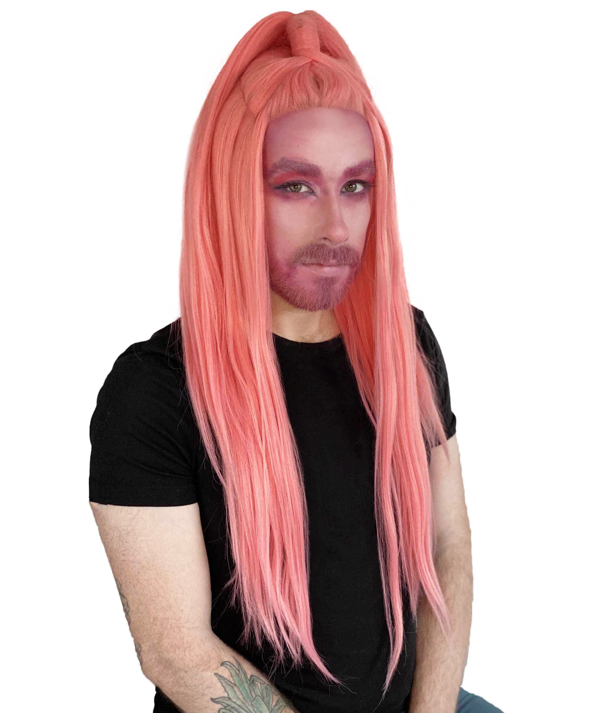 Amazon.com : Nunique Adult Women's 30" In. Pop Dance Electronic Artist  Inspired Wig - Long Length Pink Updo Pony Tail Hair - Lace Front Heat  Resistant Fibers : Beauty & Personal Care