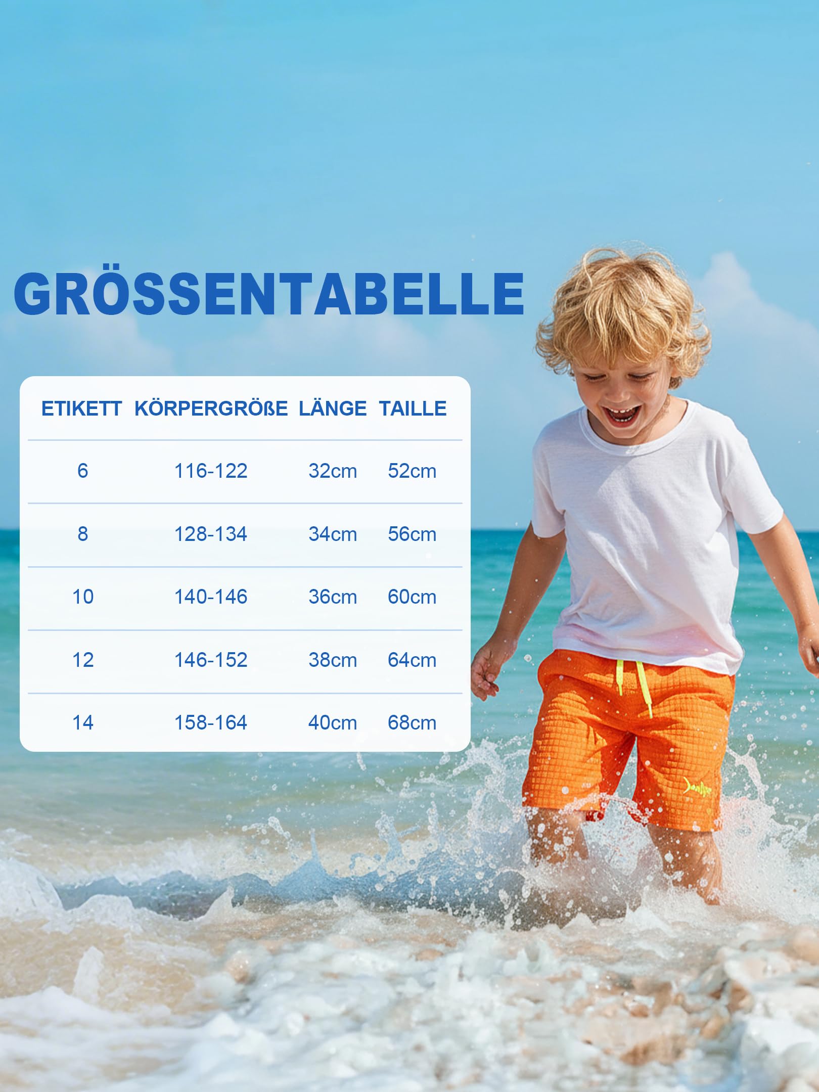 Jungen Badeshorts Strand Mesh Shorts Leichte Schwimmhose mit Mesh