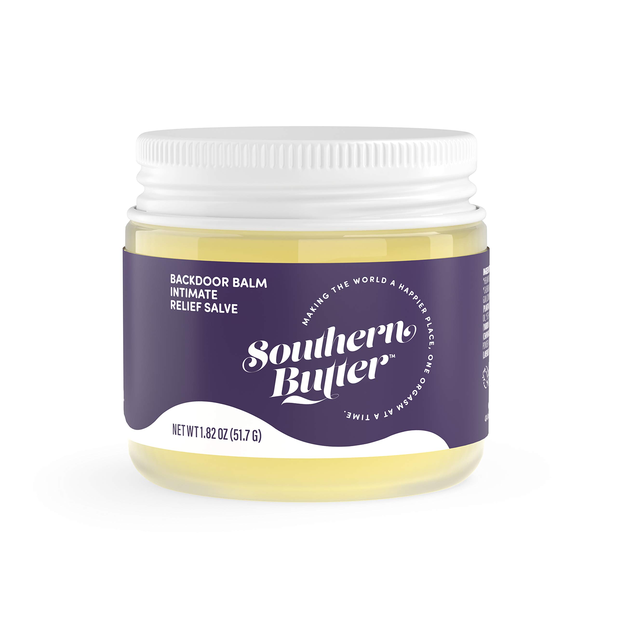 Southern Butter All-Natural Intimate Backdoor Balm Anal Care Salve 1 82 oz Jar