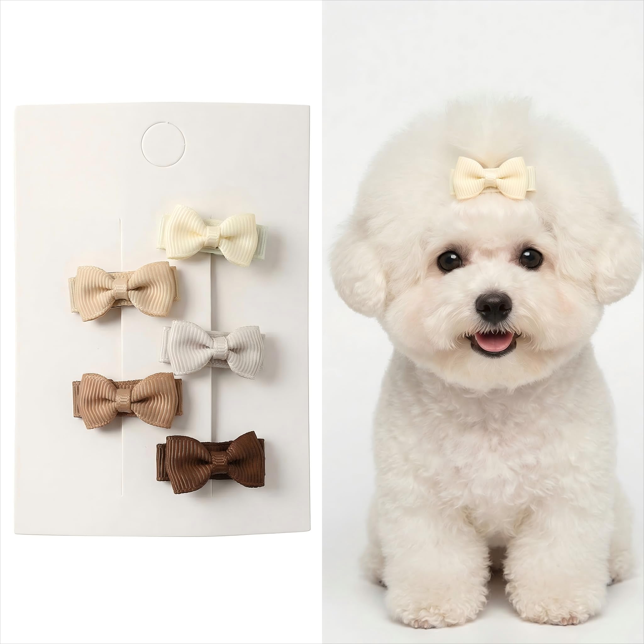 Amazon | [WENJESO]ペット用 ヘアアクセサリー マルチーズ 犬 ヘア