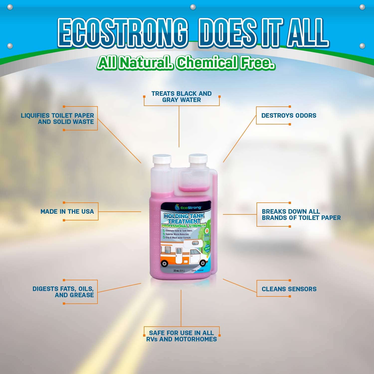 Buy Eco Strong RV Toilet Holding Tank Treatment Powerful Bioactive