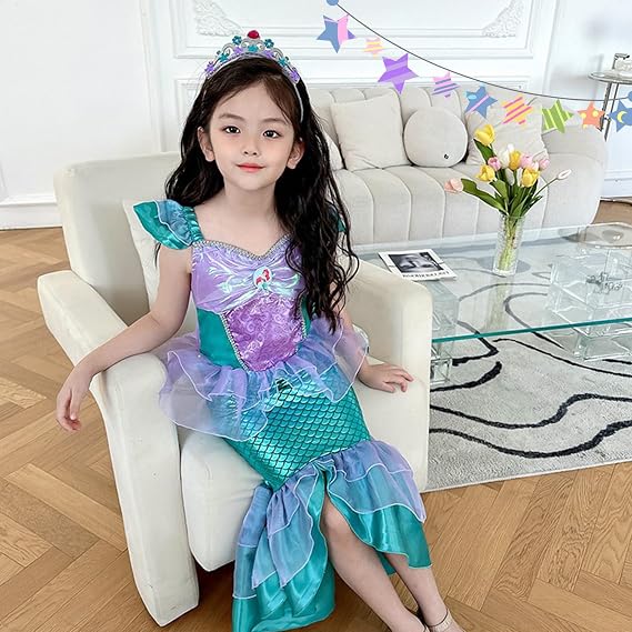 ariel princess dress toddler Toddler Ariel Dress - Disney Princess, Teal, Large