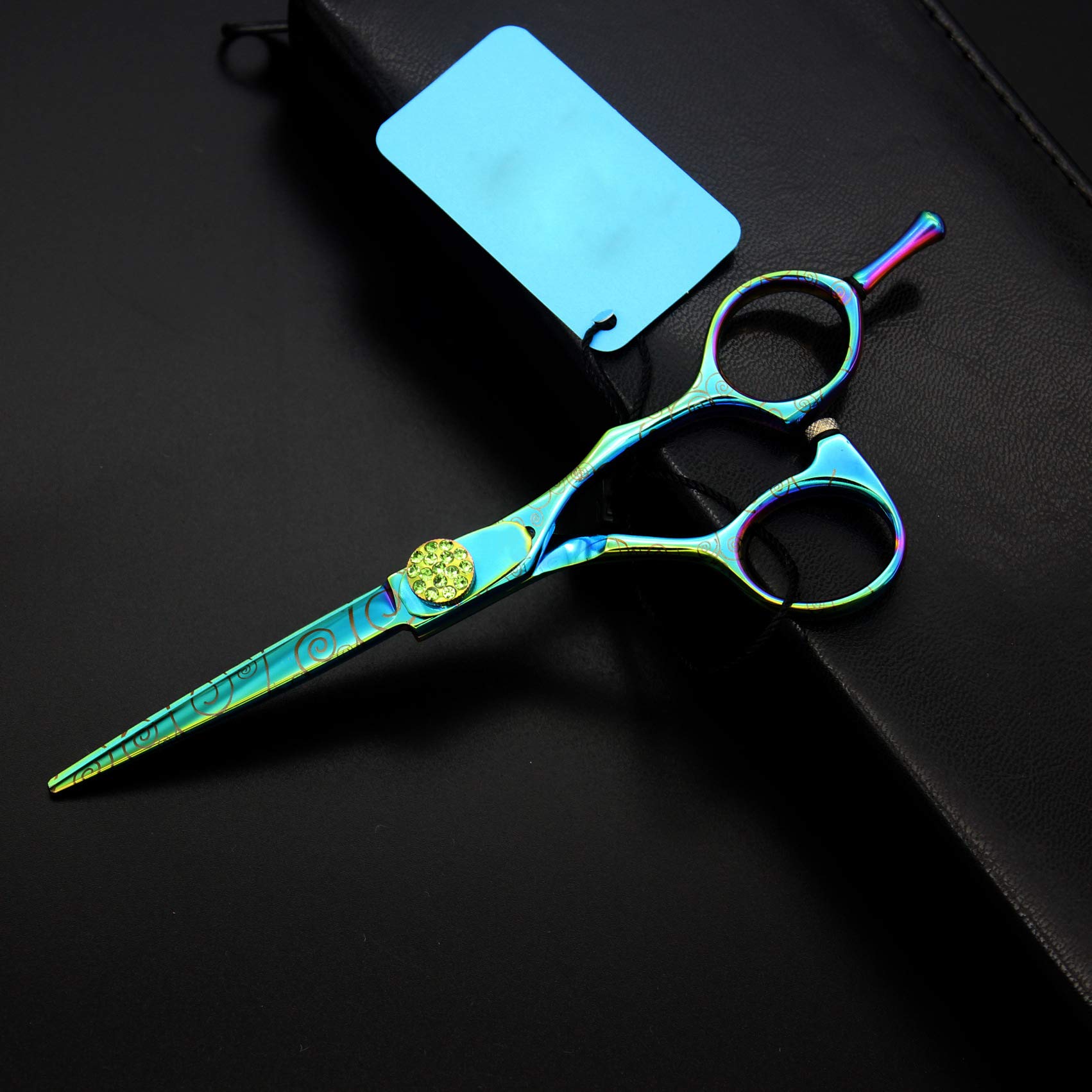 Green Style 6 Pouces Professionnel Ciseaux Cheveux Coiffure Set Barber Coupe Cisailles Enfant Hommes Et Femmes Sécurité Utilisation