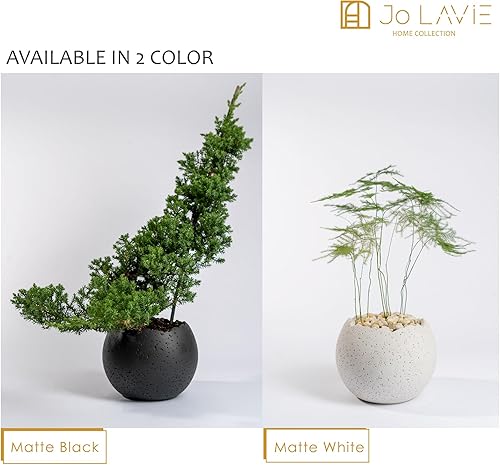 Miniatura 7 de Moon Egg - Lindas macetas para plantas de interior y macetas decorativas para plantas de exterior, duraderas, elegantes, de resina, bonitas macetas