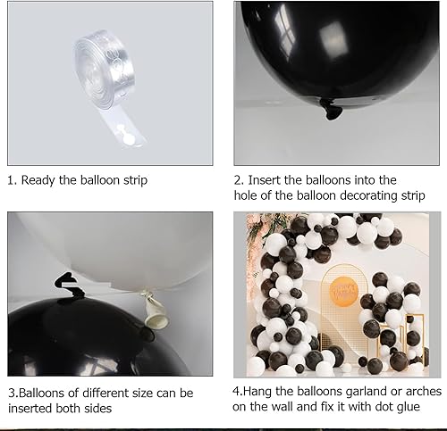 Miniatura 31 de Kit de arco de globos de Halloween, kit de arco de guirnalda de globos negros, naranjas, morados y verdes para cumpleaños, decoraciones de fiesta