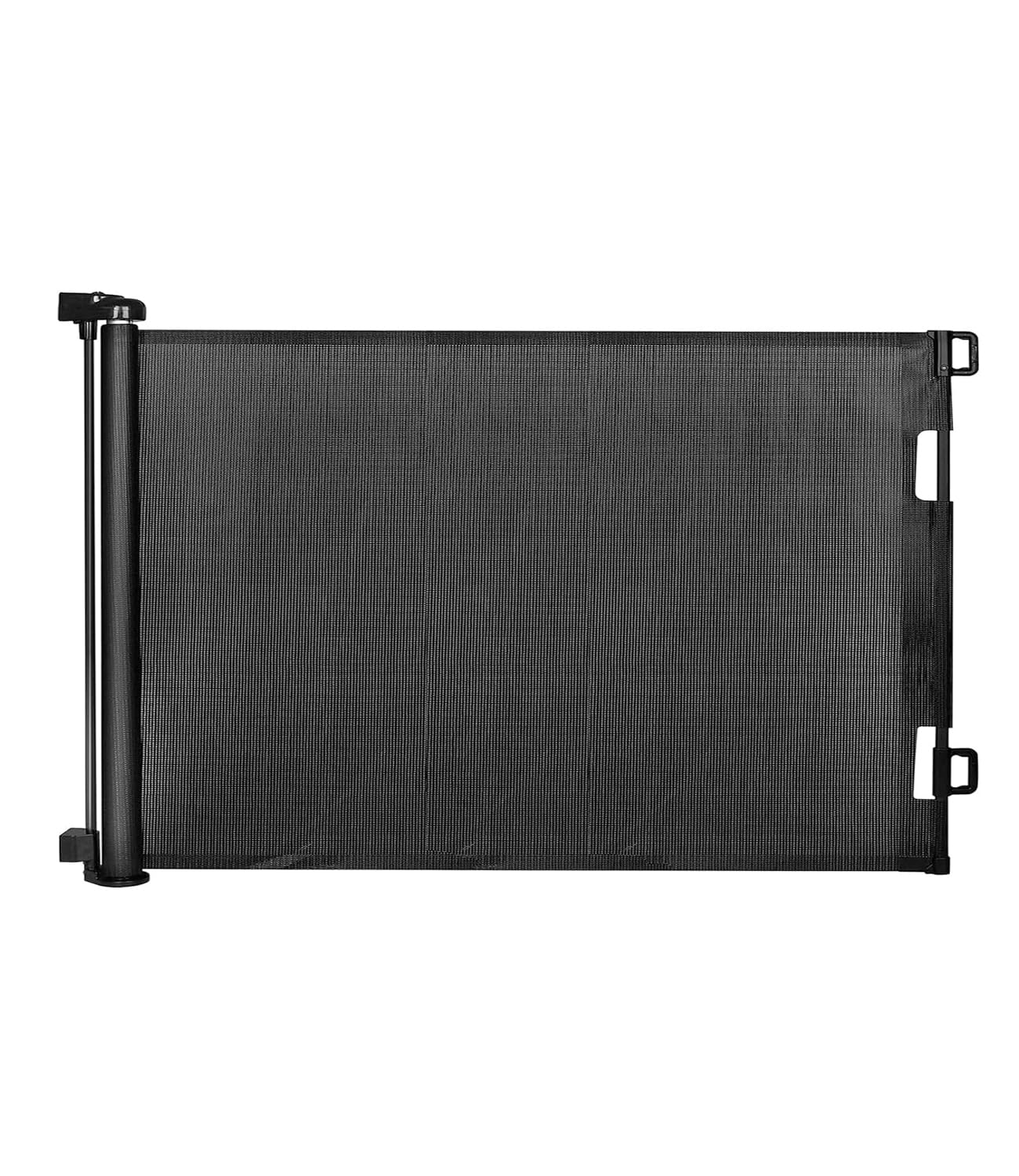 Retractable Baby Gates, Mesh Dog Gate for Doorways, 33.6" Tall, Expands to 55" Wide,Pet Safety Essential Fit for Baseboards, Wide Toddlers Gates for Hallways, Indoor & Outdoor,Black