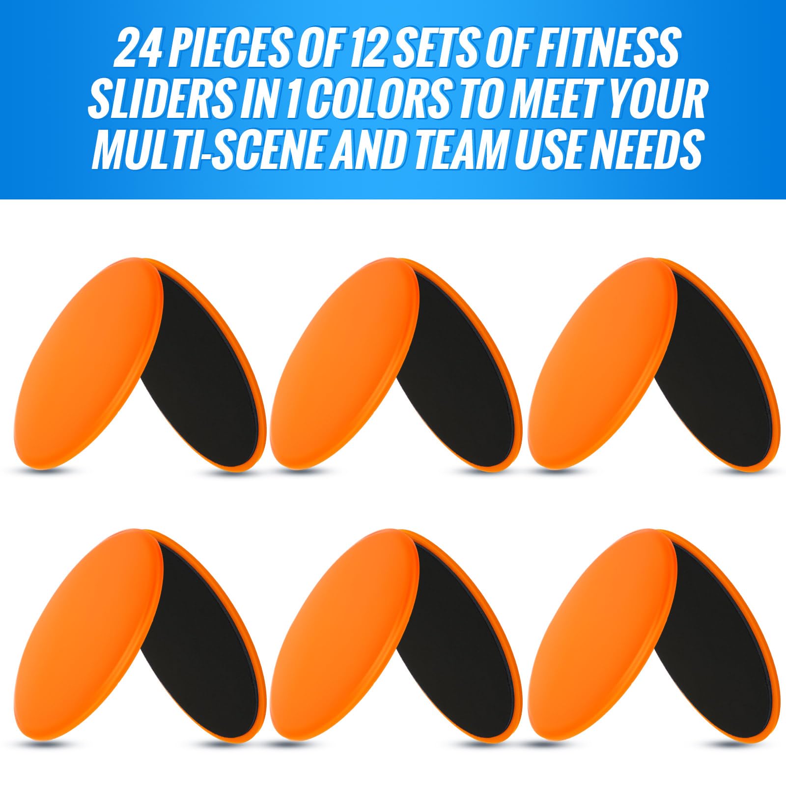 Wettarn 24 discos deslizantes para entrenamiento abdominal, discos deslizantes de doble cara, deslizadores de entrenamiento de fitness, equipo de ejercicio para suelos de gimnasio, entrenamiento de