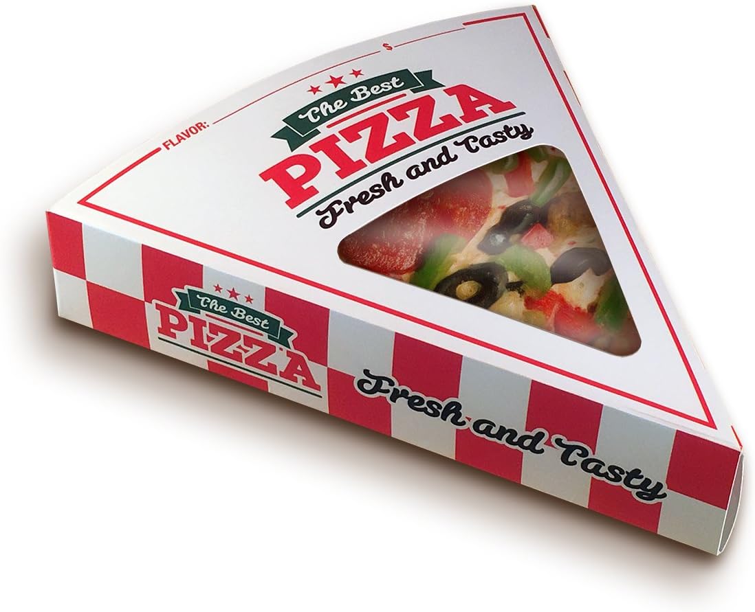 Basic Pizza Boxes - 250 Count, 10' x 9' x 1.875', Clear, Dishwasher Safe, Transparent, Non Toxic, Pop Up, Rectangular, For Pizza