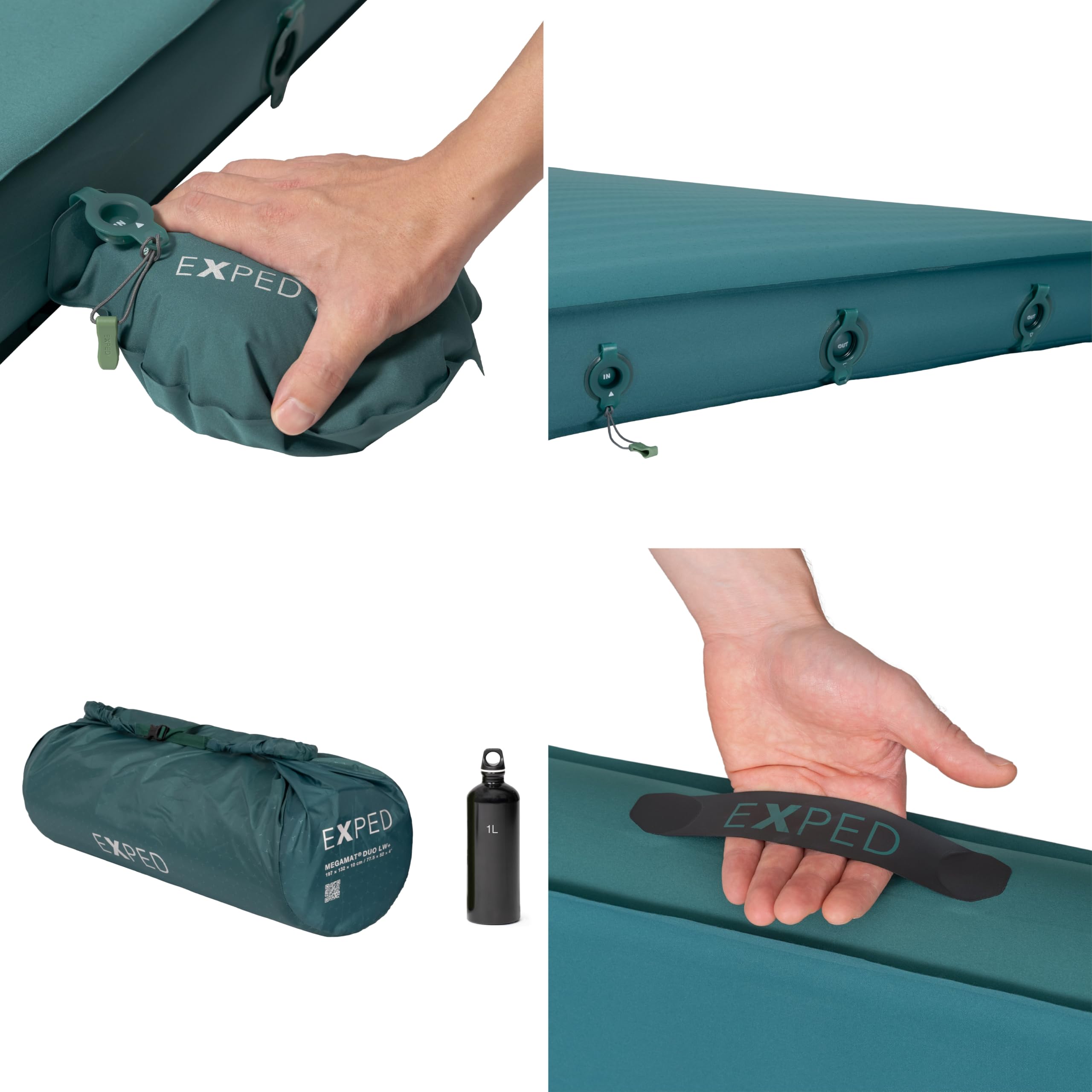 Exped MegaMat Duo Long Wide Plus - Self Inflating Soft Car