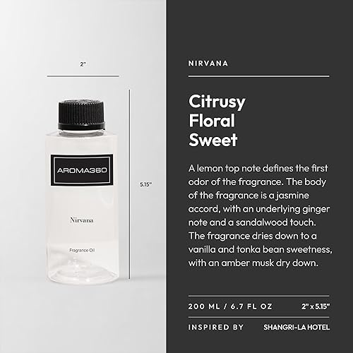 Miniatura 65 de Aroma360 Dream On - Mezcla de aceites aromáticos – 16.9 fl oz – Aceite difusor de aromaterapia perfumado con té blanco sereno, aloe vera curativo