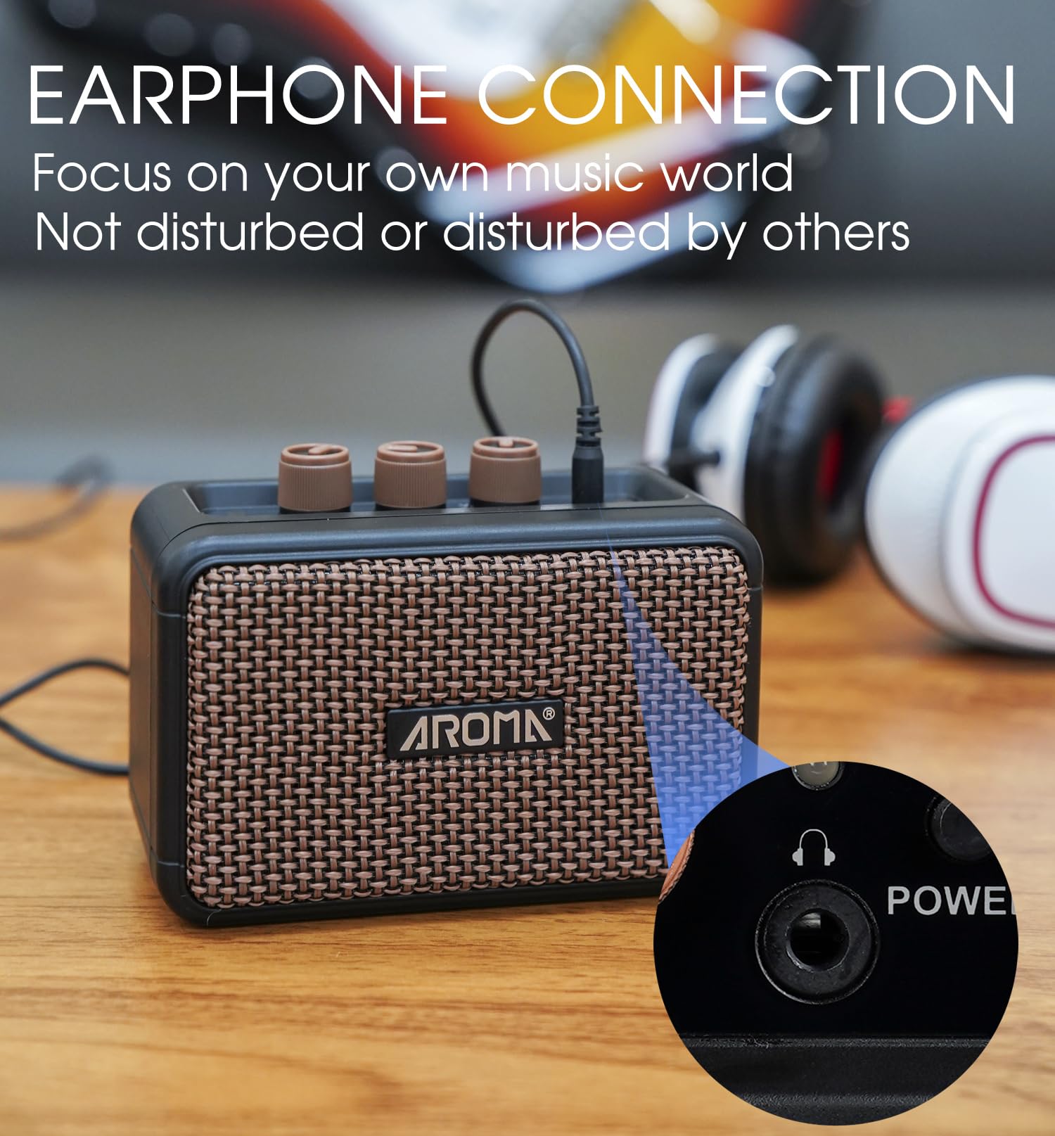 Amplificatore per Chitarra Elettrica Ricaricabile 5W Wireless Portatile