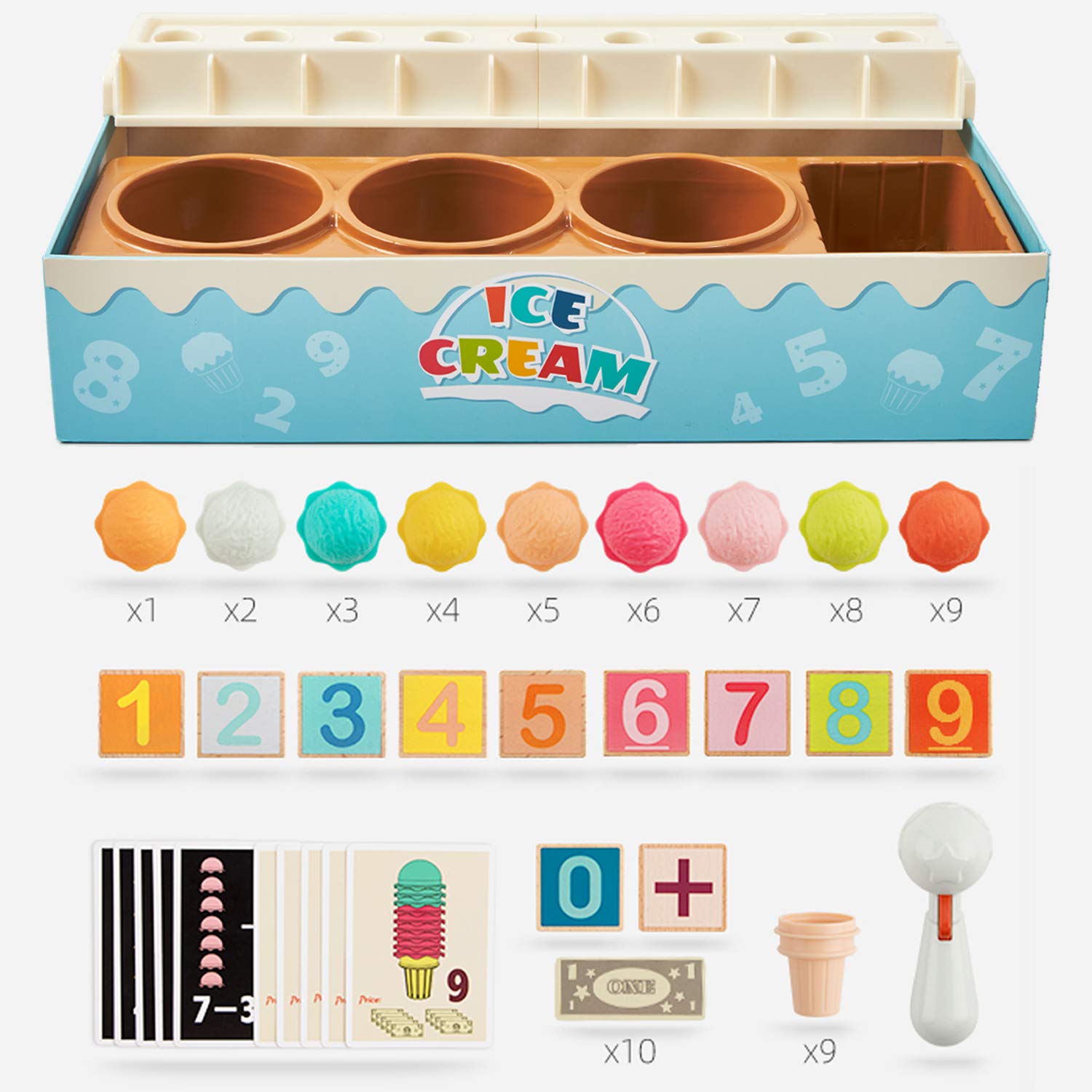Set De Comida De Juguete – Pastel De Cumpleaños, Postres Y Tetera – 75 Piezas – Cocina De Juguete Para Niñas De 3+ Años