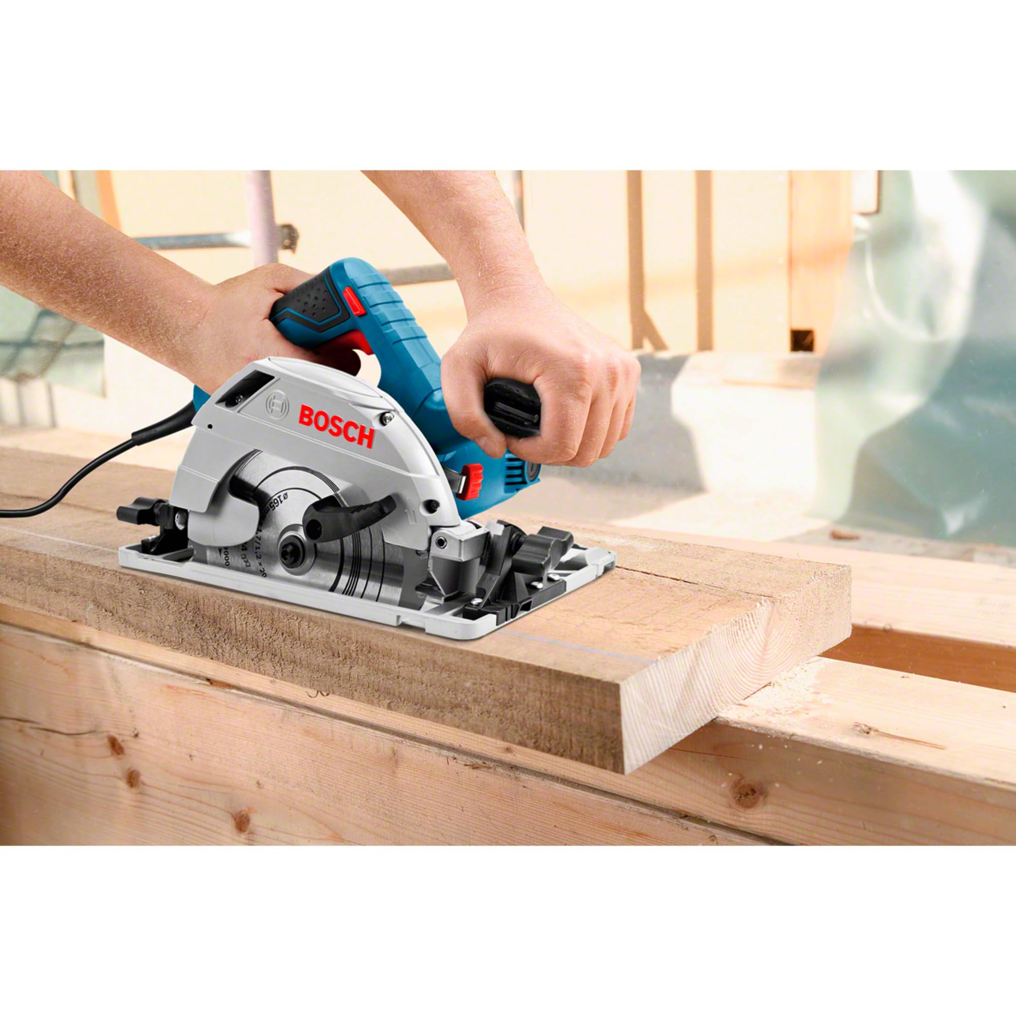 Bosch Handkreissäge GKS 55 GCE FSN 1400 L-BOXX