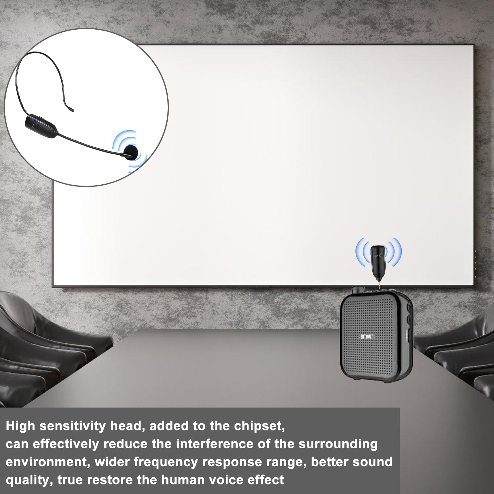 ヘッドマイク 2 heatd wireless mics Amazon.com: 2.4G Dual Wireless