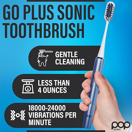 Miniatura 2 de Go Plus - Cepillos de dientes sónicos para adultos con funda de cepillo de dientes eléctrico, cepillo de dientes eléctrico para adultos y niños,