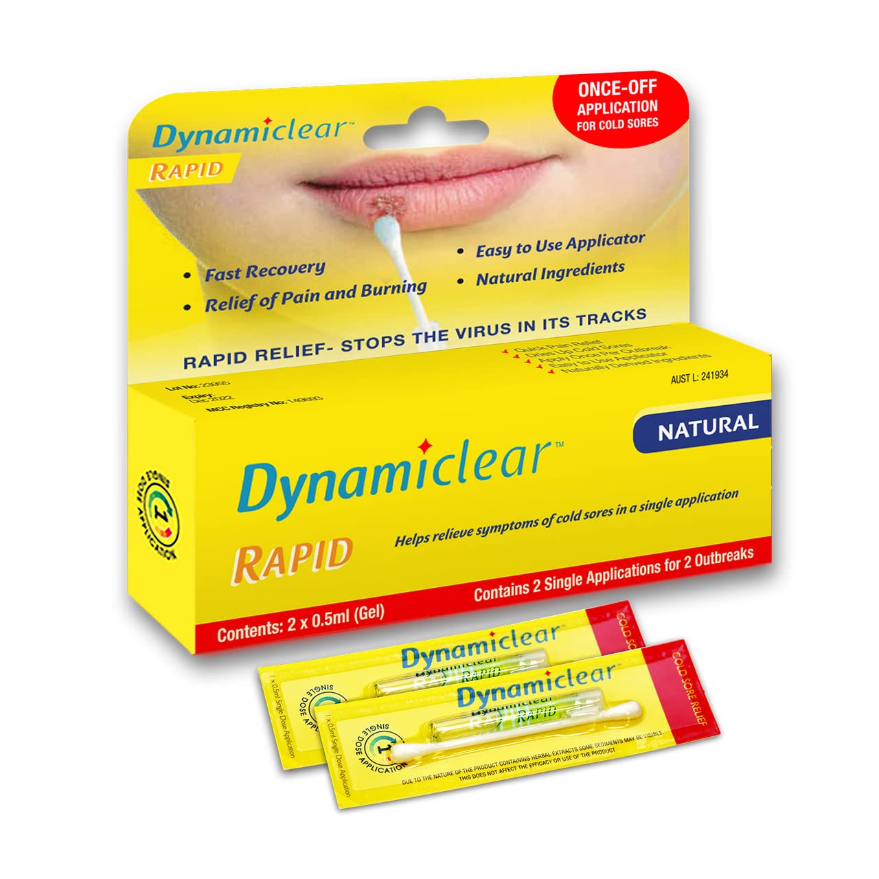 Dynamiclear Rapid Cold Sore Treatment - 2 Pack