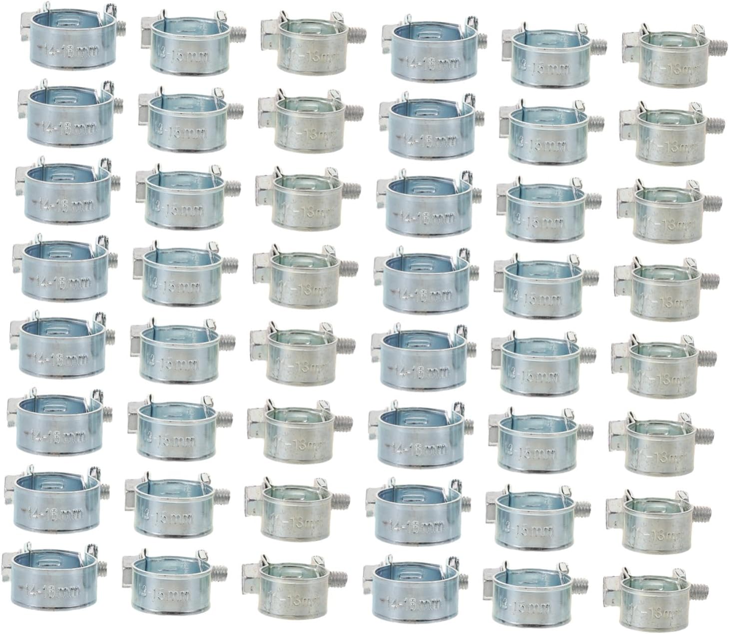 Alipis 30pcs Metal Fuel Line Hose Clamps with Corrosion Protection 1/4 Inch 5/16 Inch Broad Compatibility for Automotive and Industrial Settings