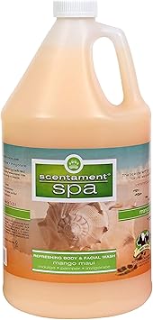 Best Shot Scentament Spa for Pets, Seasonal Facial Spa and Body Wash, Mango Maui, Tearless Shampo...