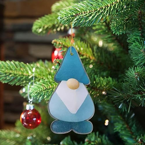 Miniatura 6 de Adornos de cristal marino de Navidad costeros, hechos a mano, decoraciones colgantes para árbol de Navidad, decoración de colgantes de Navidad con