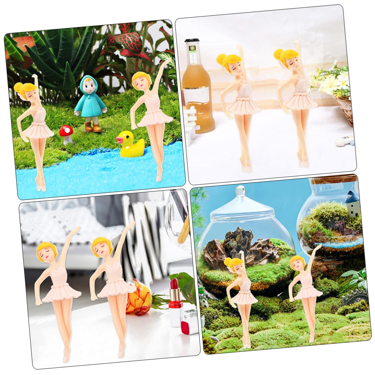 Alipis 20piezas Toppers De Cupcake De Bailarina Para Decoración De Pastel Para Cumpleaños y Fiestas De Danza Adorno Elegante Para Bodas y Celebraciones Temáticas