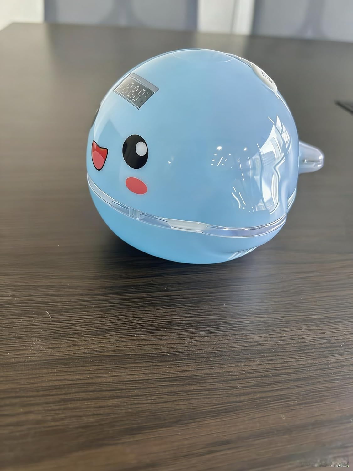 Baby Bath Toy Sprinkler with Thermometer, Colorful Light Up Whale Sprinkler Water Toys Cute Bathtub Water Spray Toy Floating Bathtub Fountain Shower Essentials for Toddlers, Light Blue