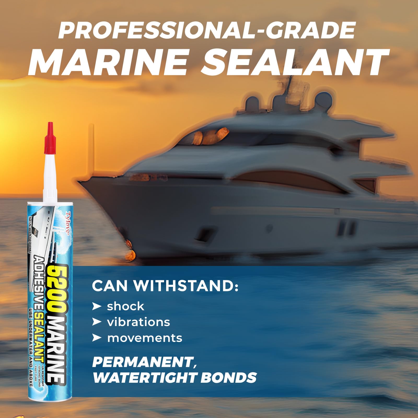 5200 Marine Sealant - Fast Cure & Waterproof -5