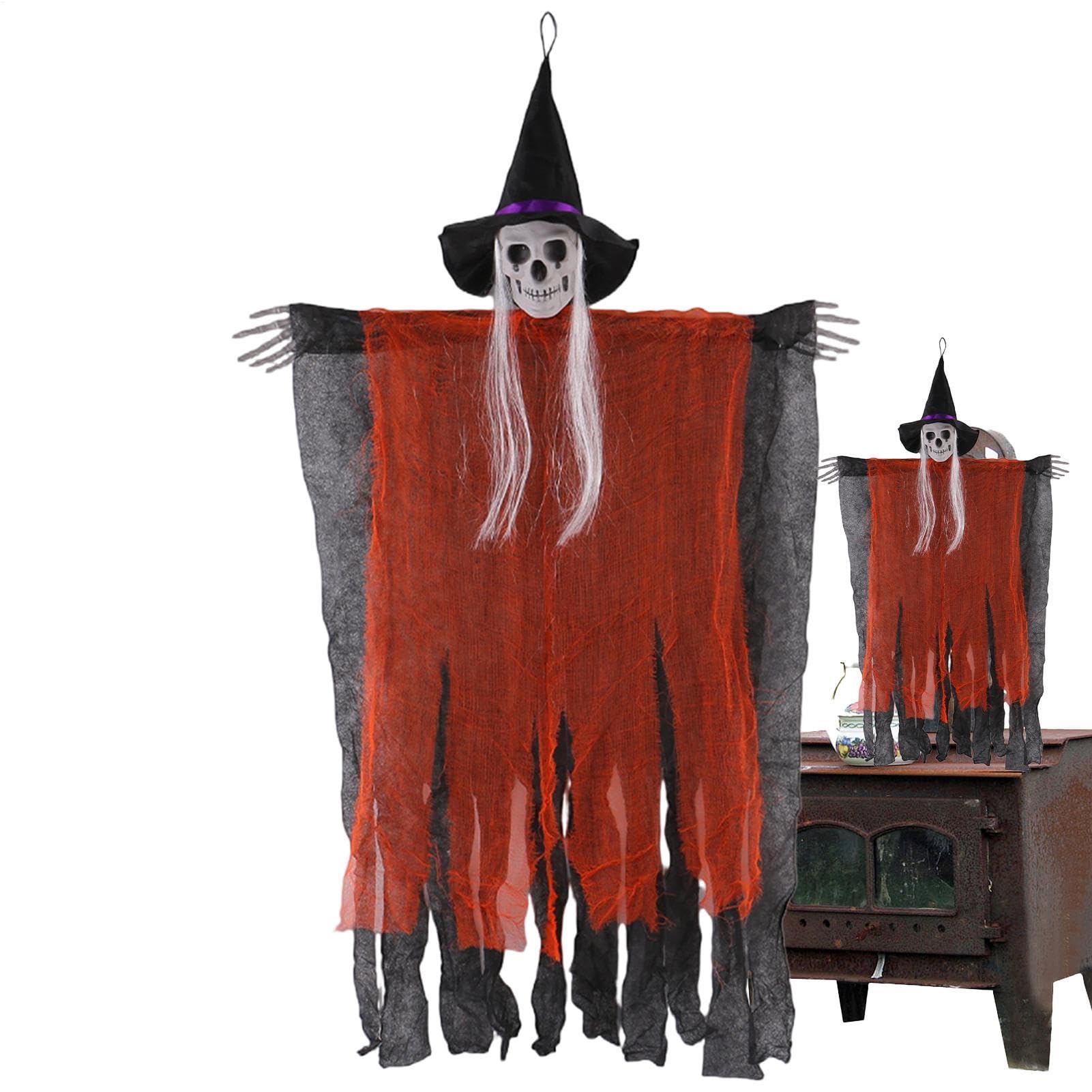 Estatuilla de fantasma de Halloween para decorar el jardín exterior y casas embrujadas