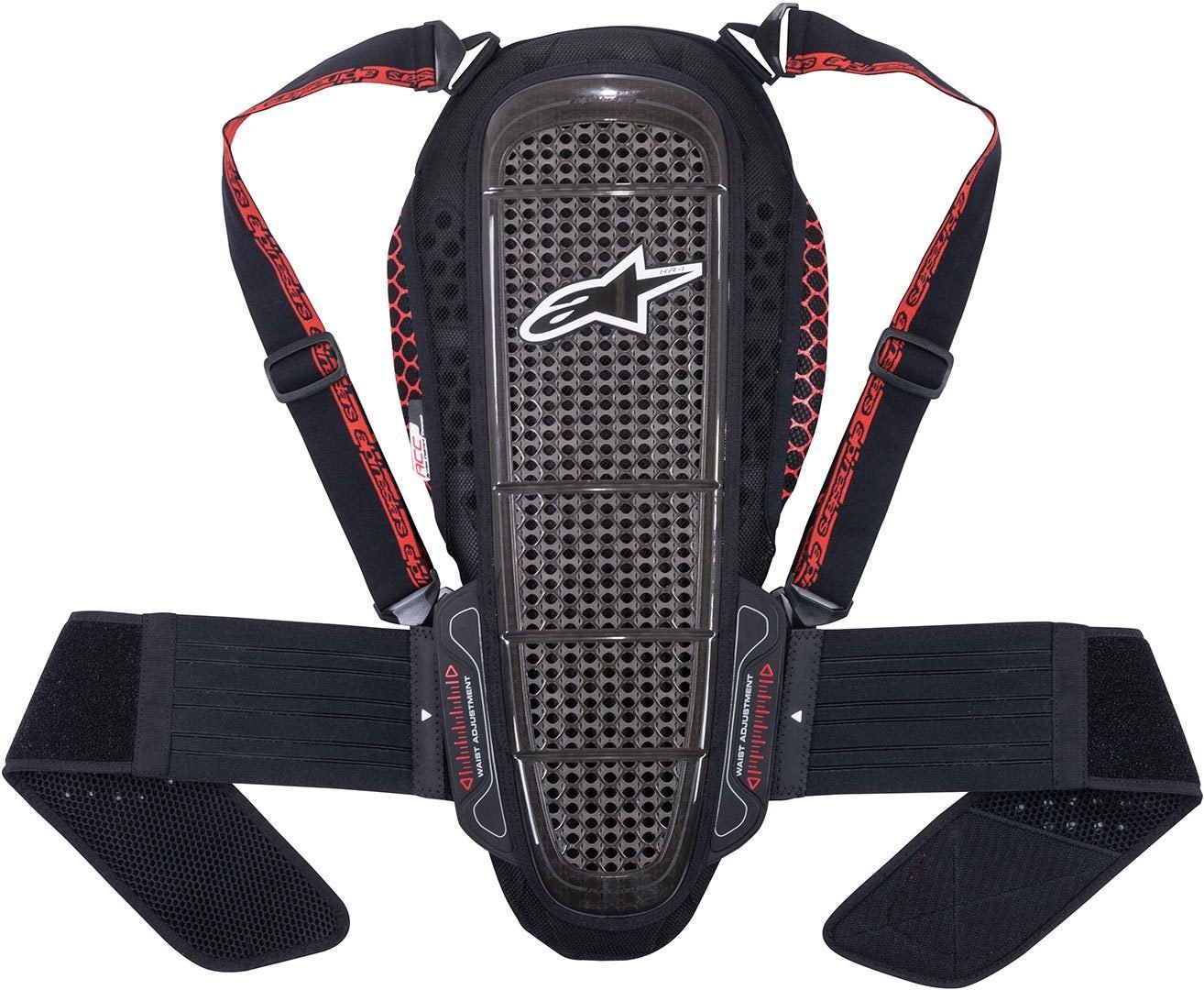 Rückenprotektor Alpinestars Nucleon KR-1 Backprotector Black/Smoke/red, M