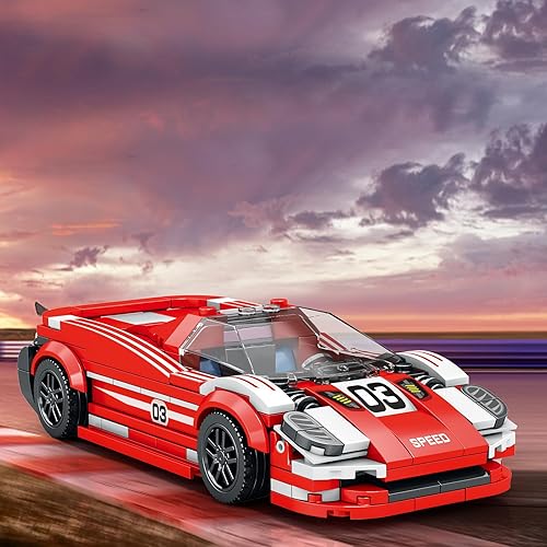 Miniatura 2 de JMBricklayer Porsche - Juego de bloques de construcción de autos de carreras 917 para niños de 8 a 14 años, modelo coleccionable, juguete de