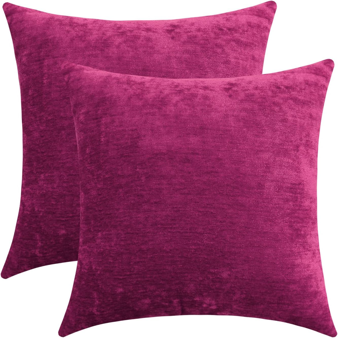 Jeneoo Decorative Fuschia Pink Throw Pillow Covers Rustic