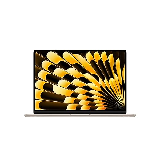 Apple 2026 MacBook Air 13-inch Laptop with M5 chip: Built for AI, 13.6-inch Liquid Retina Display, 16GB Unified Memory, 512GB SSD, 12MP Center Stage Camera, Touch ID, Wi-Fi 7; Starlight