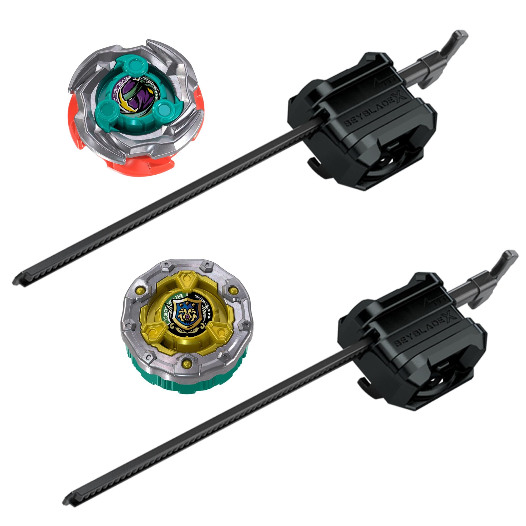 Beyblade X, Set de Batalla Sneak Attack con Arena Beystadium, 2 Tops Takara Tomy de rotación Derecha, 2 lanzadores, A Partir de 8 años