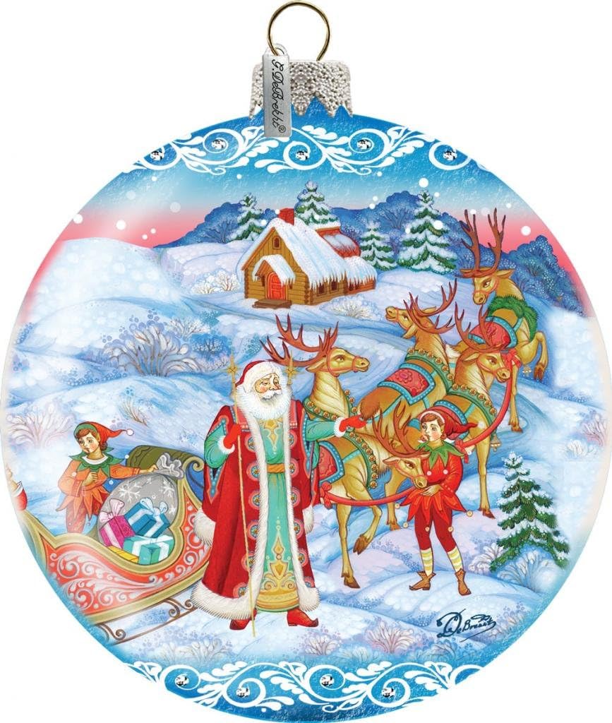 Limited Edition, Oversized Beloved Courier Glass Ornament, Christmas Decor - 73843 by G.DeBrekht