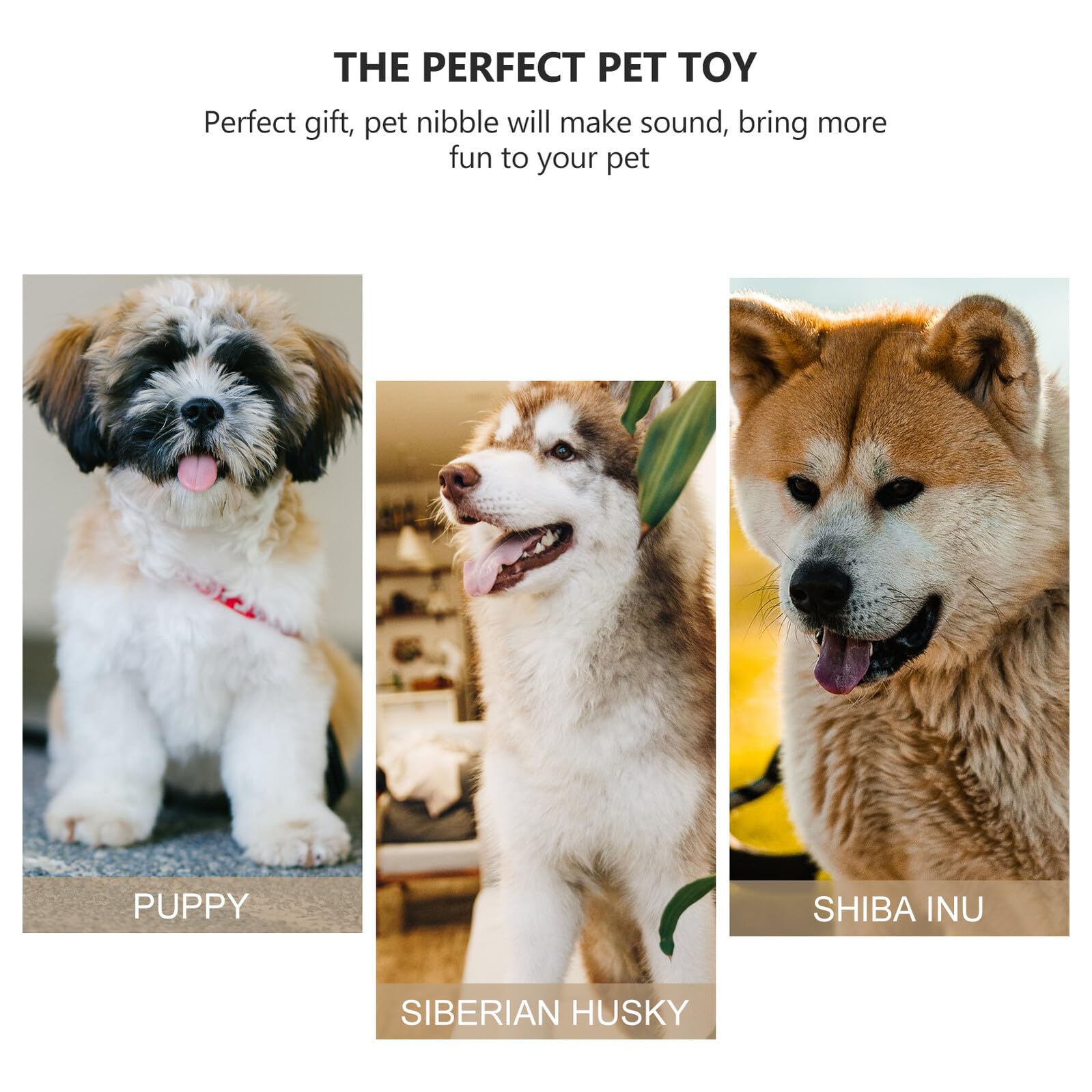 Toyvian Quietschendes Hundeplüschtier aus Plüsch in Tierform
