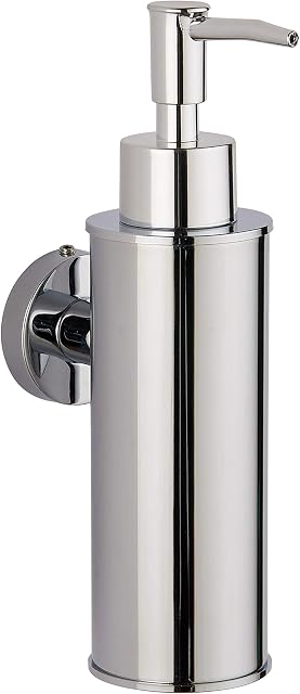 BGL Wall Mounted 304 Stainless Steel Soap Dispenser for Bathroom Kitchen Home Decor (Round, Chrome)