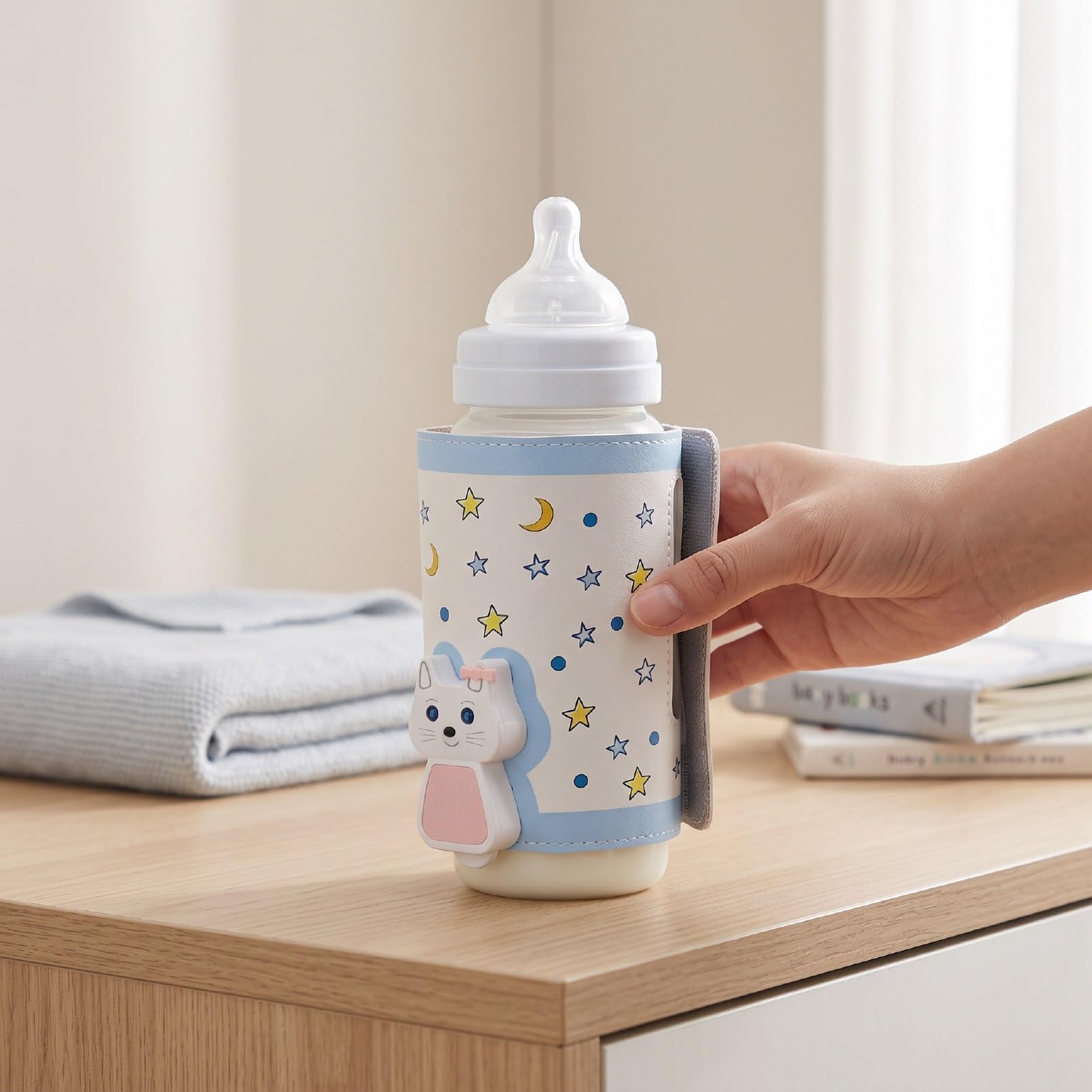 Manica Scaldabiberon Senza Fili, Pannello Touch Screen a 6 Temperature