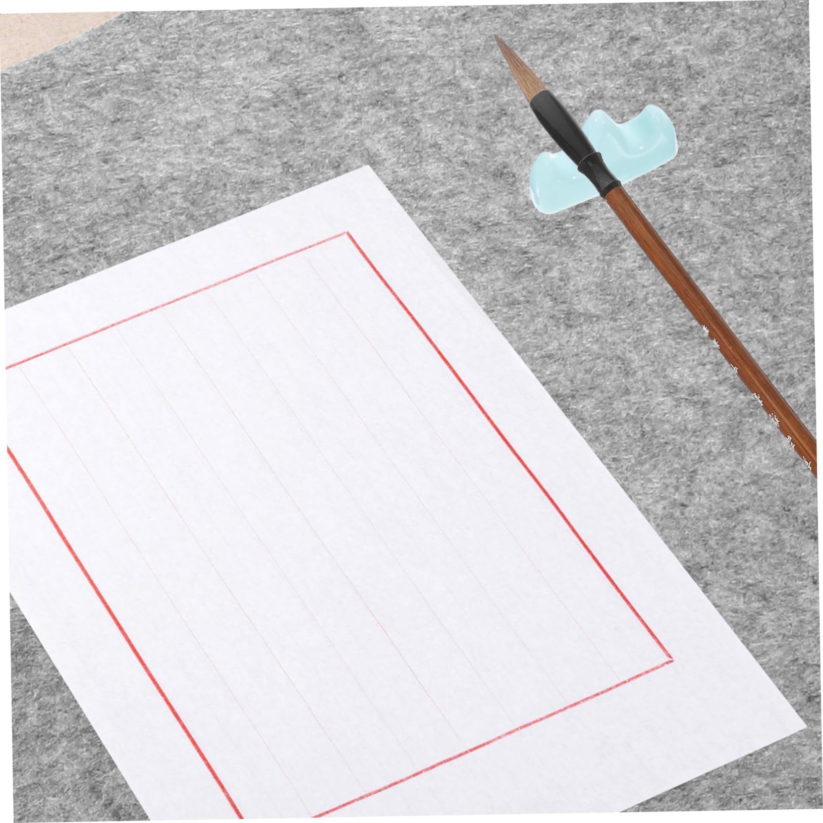 Gadpiparty 5 Pièces feutre de dessin, écriture, tissu feutre pour l'artisanat stylos pinceaux pratique bloc-notes de peinture pupitre Light Grey