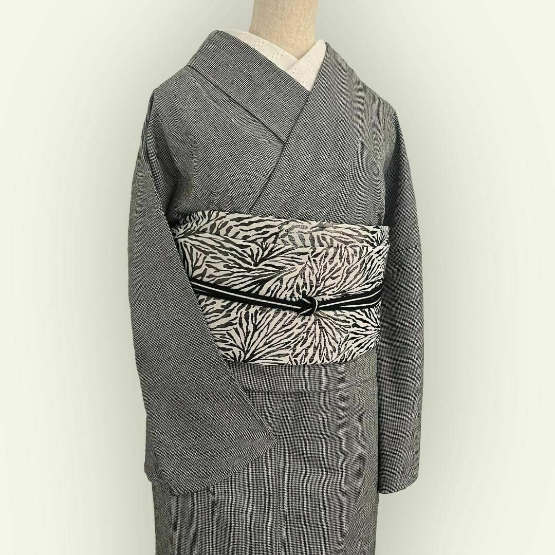 Amazon.co.jp: 着物 単衣 一年中着られるシーズンレス きもの 千鳥格子 