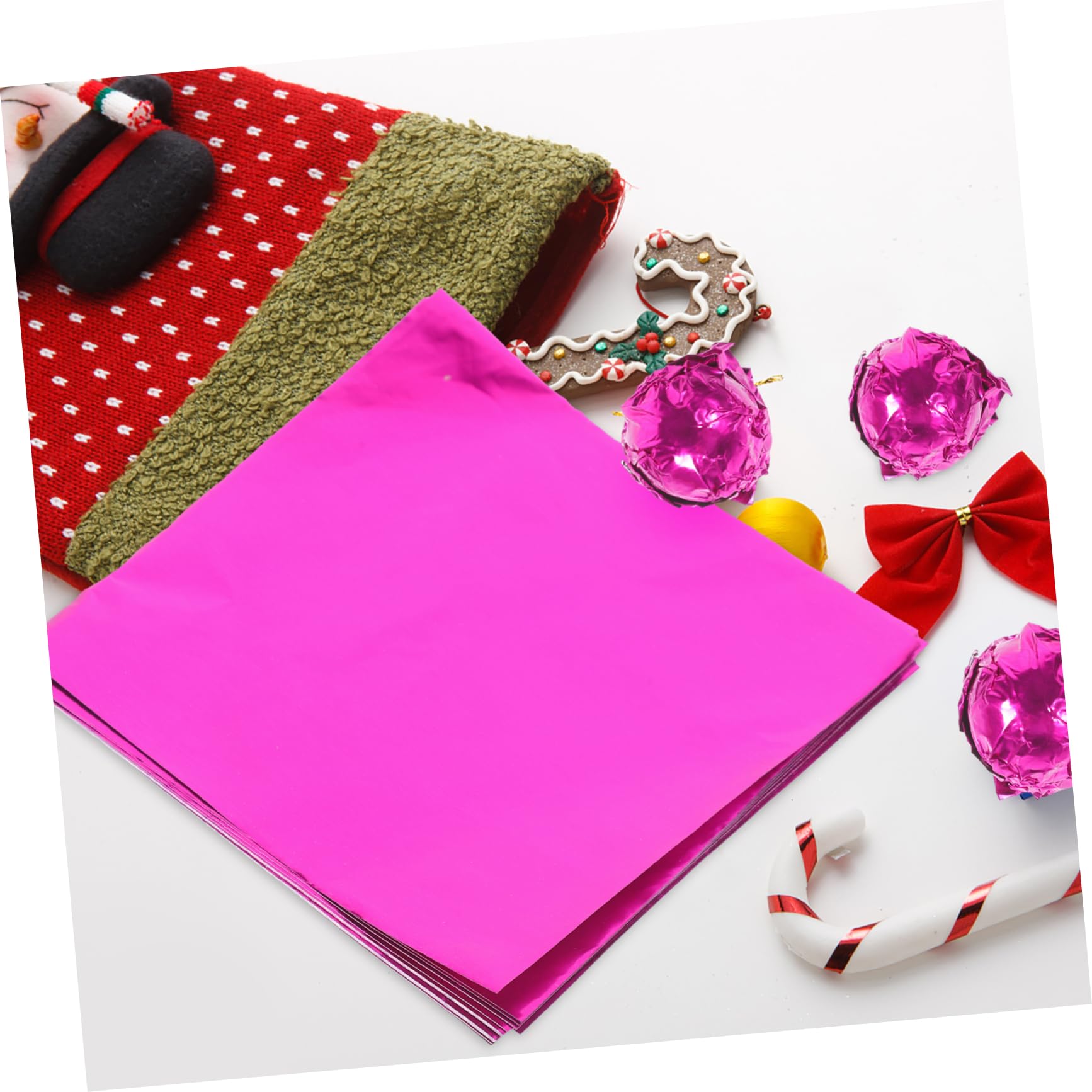BRIGHTFUFU Pcs Tea Tinfoil Wrapping Paper Diy Candy Wrappers Portable Food Packaging Christmas Sugar Wrappers