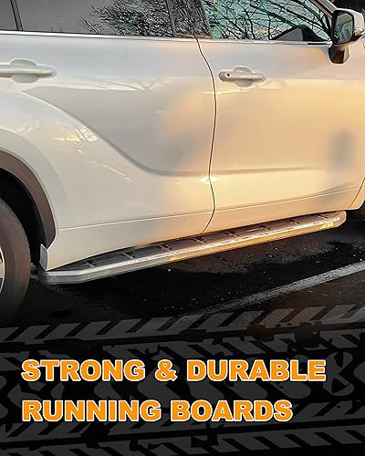 Miniatura 5 de Snailfly Compatible con Toyota Highlander XU70 2020-2026 Estribos Laterales Tablero de Escalón (4.17 pulgadas)