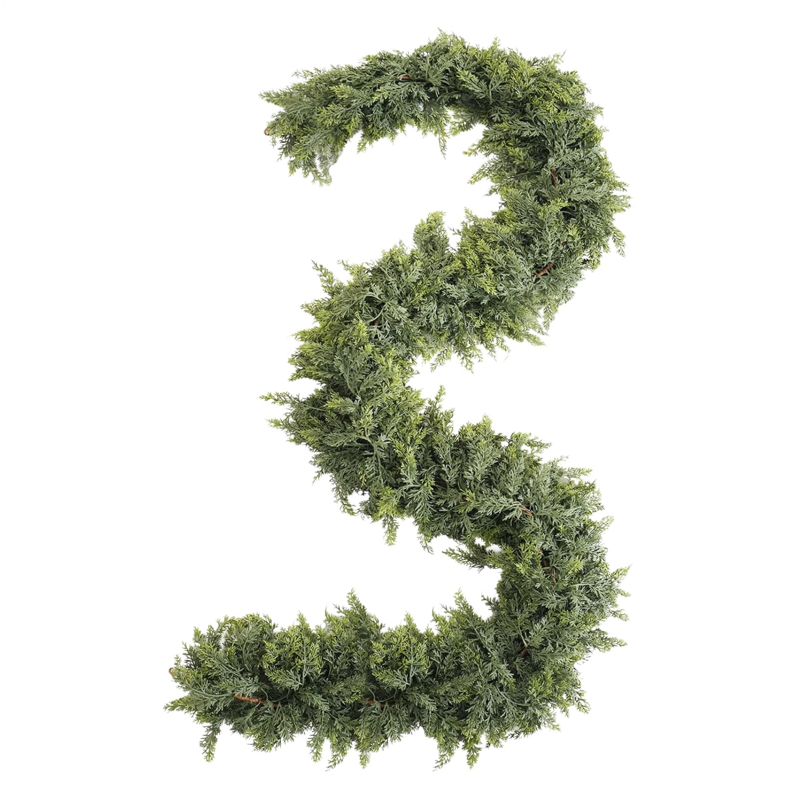 Guirlande de feuilles de Noël flexible et durable pour habillage de rampe et cheminée