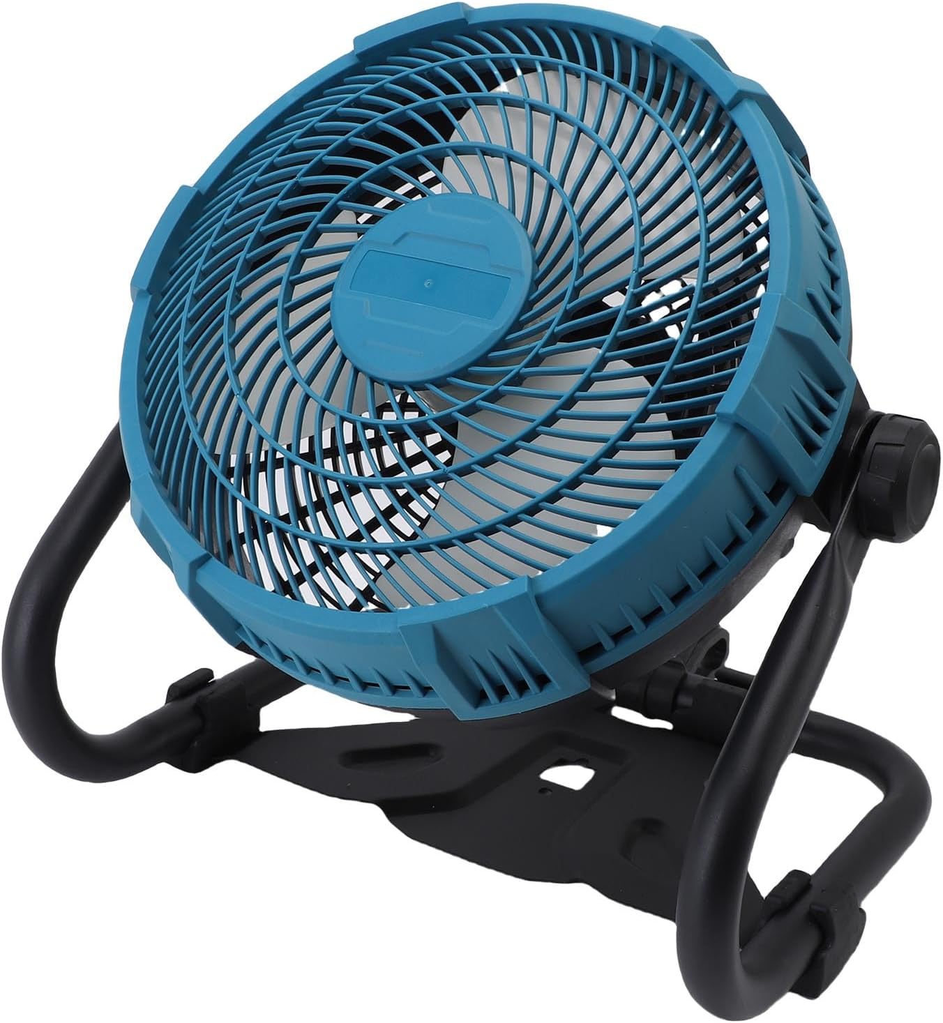 Jeffergarden 12 Inch Cordless Jobsite Fan, Battery Powered with Alloy Steel Frame, for Battery, Work Site Home Camping (US Plug 100 to 240V)