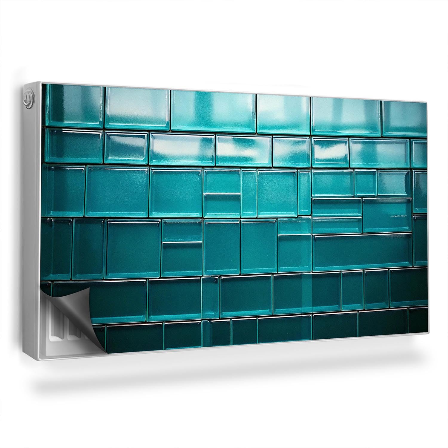 Cache Radiateur Magnétique 110x60 cm et Tapis Design Anti-poussière Facile à Poser
